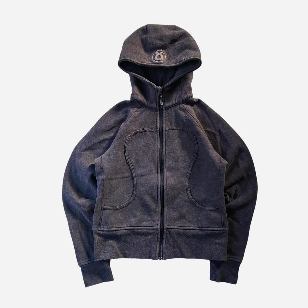 Lululemon Heavyweight Scuba Washed Charcoal Hoodie